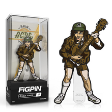 FiGPiN AC/DC Angus Young #17 High Voltage Enamel Pin 3” Display Case