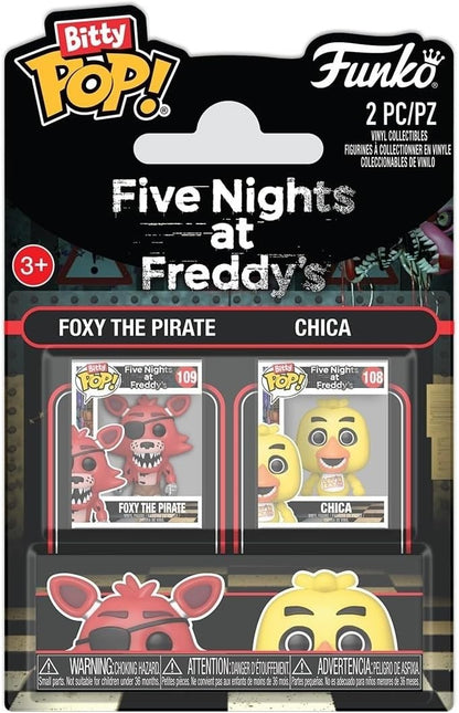 Funko Bitty Pop FNAF Foxy & Chica Mini Vinyl Figure 2 Pack