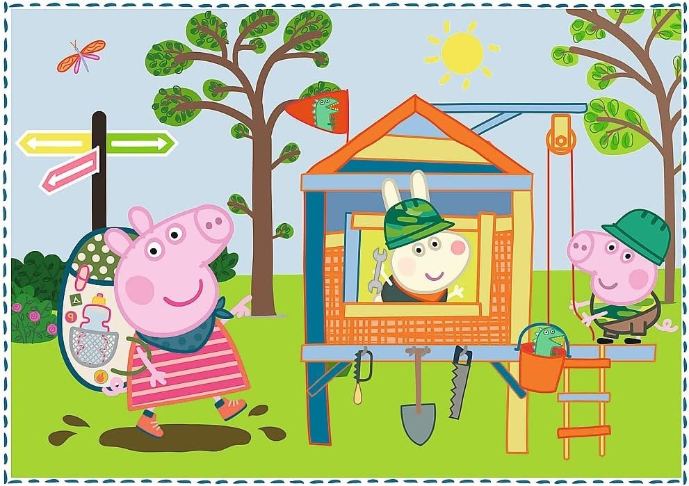 Trefl Peppa Pig 4 In 1 Puzzle Set 12 15 20 24 Piece Jigsaw Age 3+