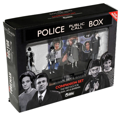 Eaglemoss Doctor Who First Doctor Susan Ian Barbara Black & White Companion Set