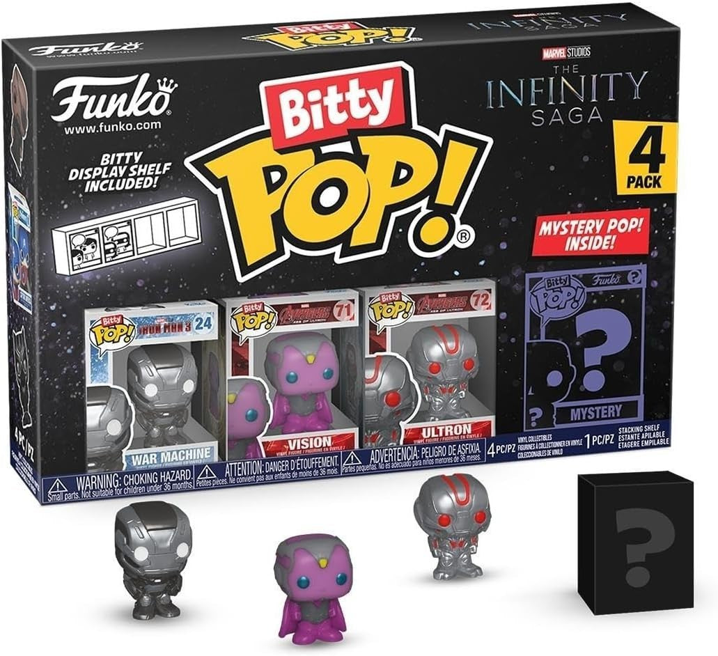 Funko Bitty Pop! Marvel Avengers Infinity Saga 4 Pack War Machine Vision Ultron