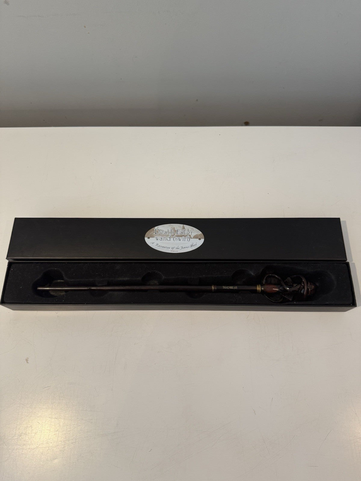 The Noble Collection Harry Potter Death Eater Swirl Wand Replica in Box