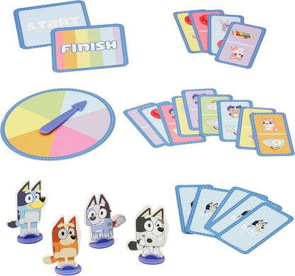 Bluey Hopscotch Race Card Game Family Kids Matching Picture Game
