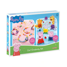 Peppa Pig 2-in-1 Creativity Set Jewellery Making & Pom Pom Craft Kit Ages 3+