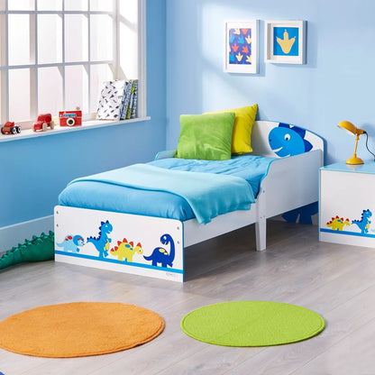 HelloHome Dinosaur Toddler Bed – Kids Single Bed Frame