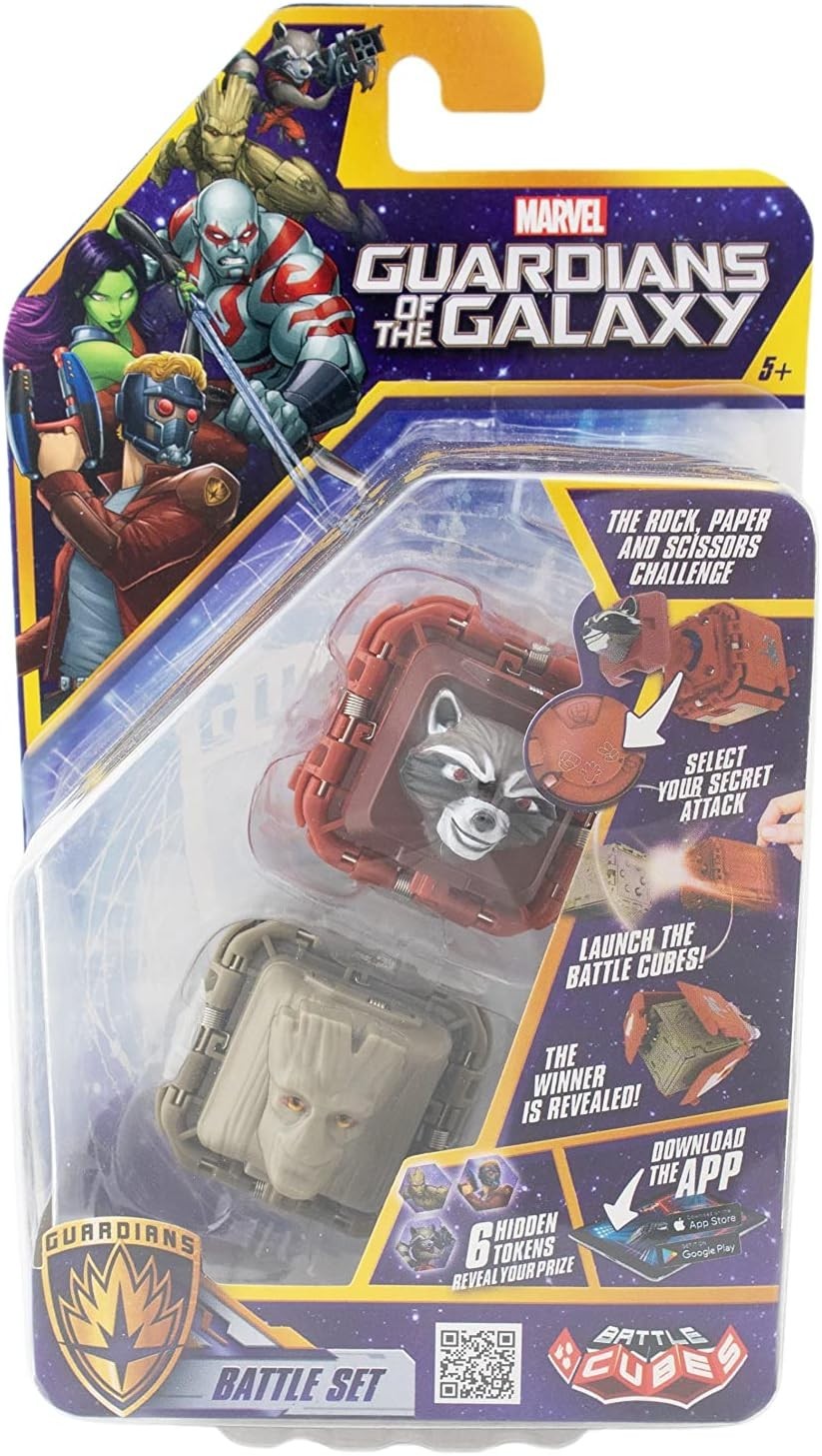 Marvel Guardians of the Galaxy Battle Cubes – Groot & Rocket Raccoon Battle Set