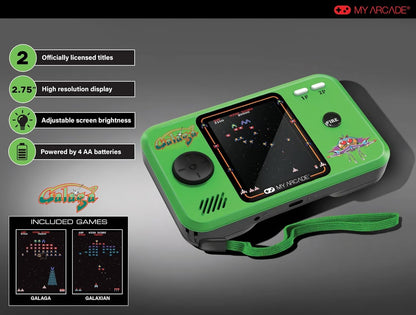 My Arcade Galaga Pocket Player Pro Handheld Console Official Galaga & Galaxian