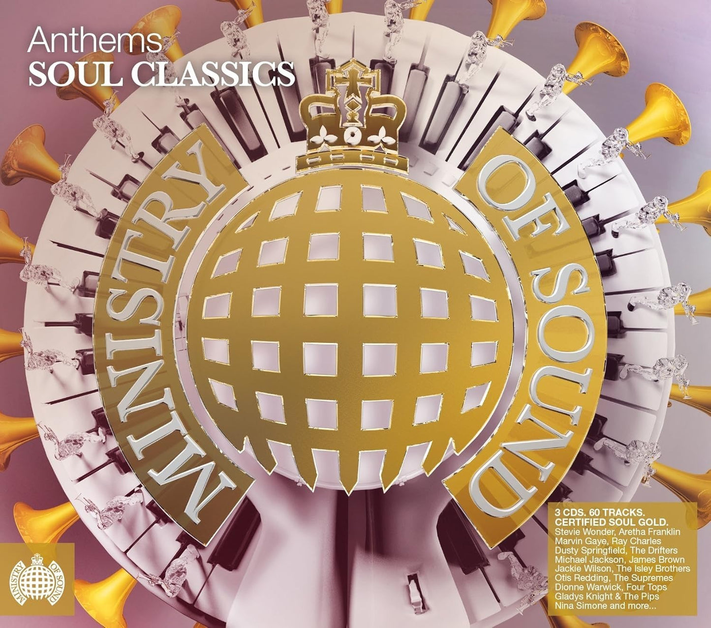 Ministry Of Sound Anthems Soul Classics 3CD Stevie Wonder Aretha Franklin