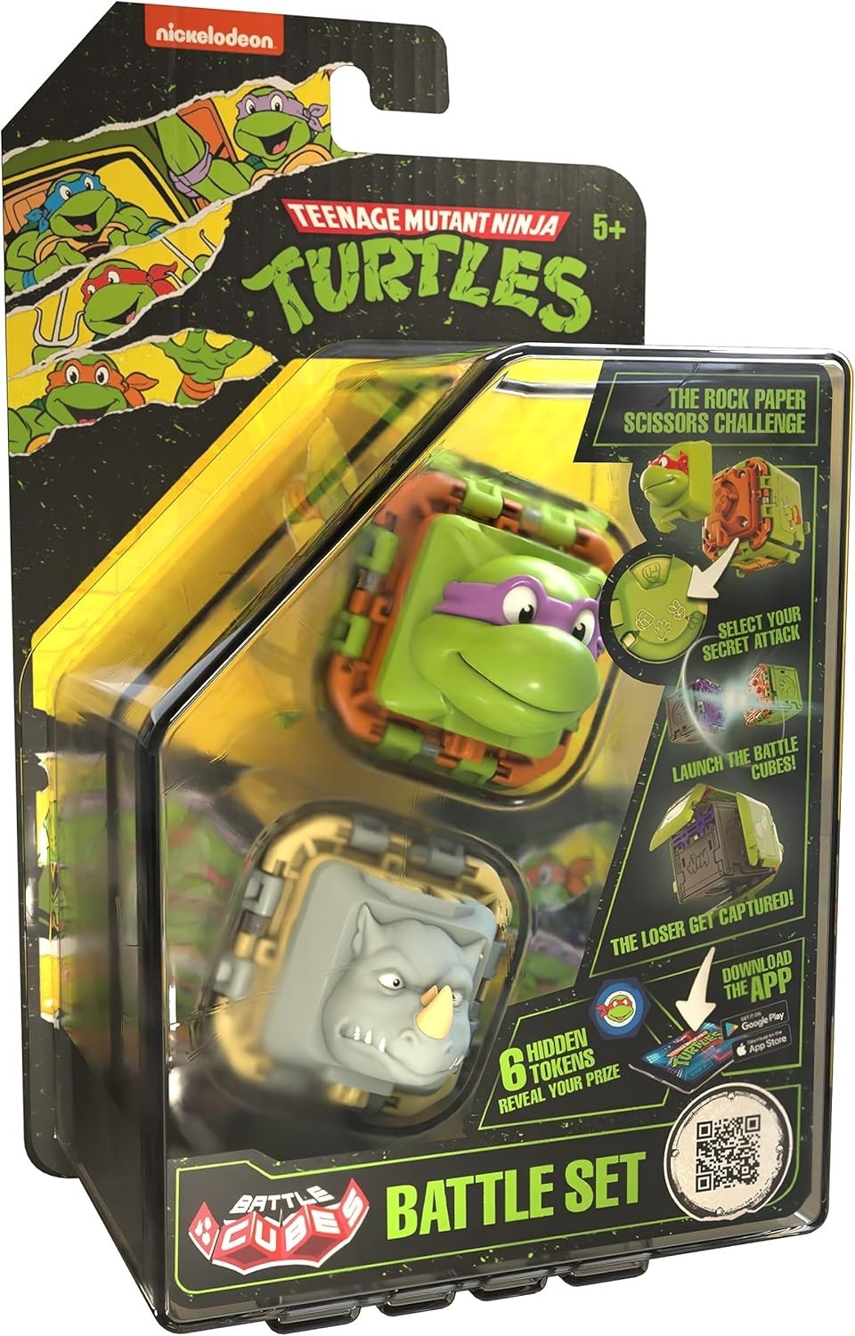 Teenage Mutant Ninja Turtles Battle Cubes Donatello vs Rocksteady – Battle Set
