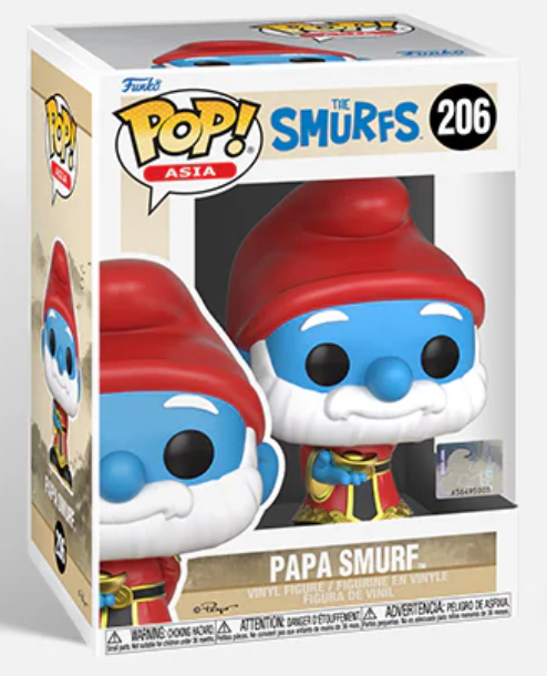 Funko Pop! Asia The Smurfs Papa Smurf #206 Vinyl Figure