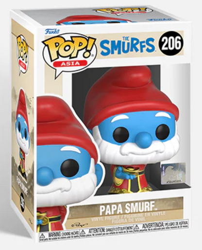 Funko Pop! Asia The Smurfs Papa Smurf #206 Vinyl Figure