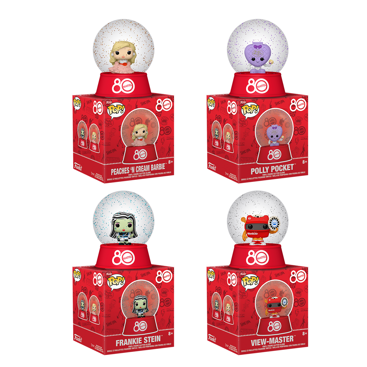 Funko Pop! Mattel 80th Retro Toys Mini Snow Globe Vinyl Figure - Choose