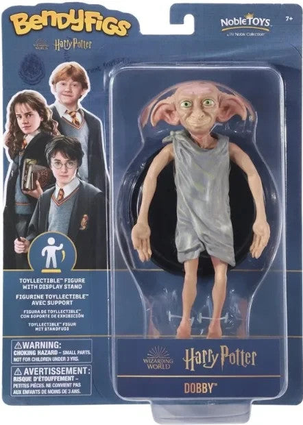 Noble Collection Harry Potter Dobby Bendyfigs Bendable Figure With Stand
