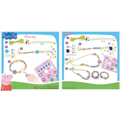 Peppa Pig 2-in-1 Creativity Set Jewellery Making & Pom Pom Craft Kit Ages 3+