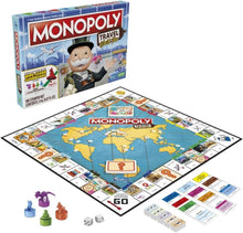 Hasbro Monopoly Travel World Tour Board Game – Wipe-Clean Map Edition