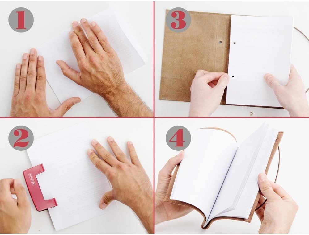 Suck UK Recover Notebook Refillable Reusable Leather Journal Eco Friendly A5