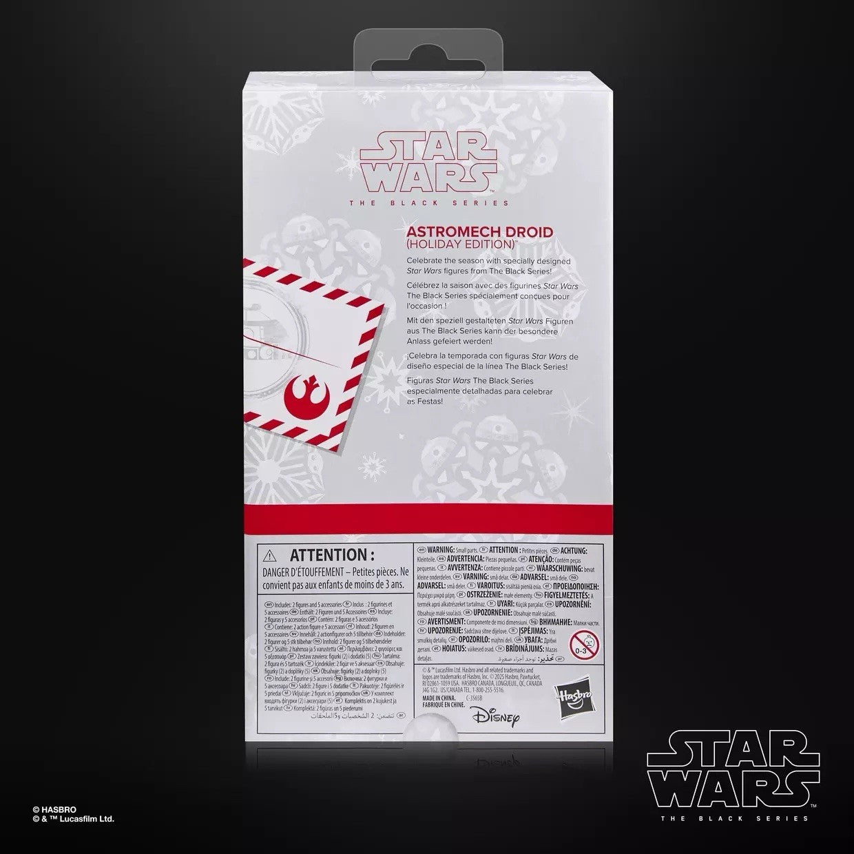 Star Wars Black Series Astromech Droid Holiday Edition Figure w/ Grogu Accessory