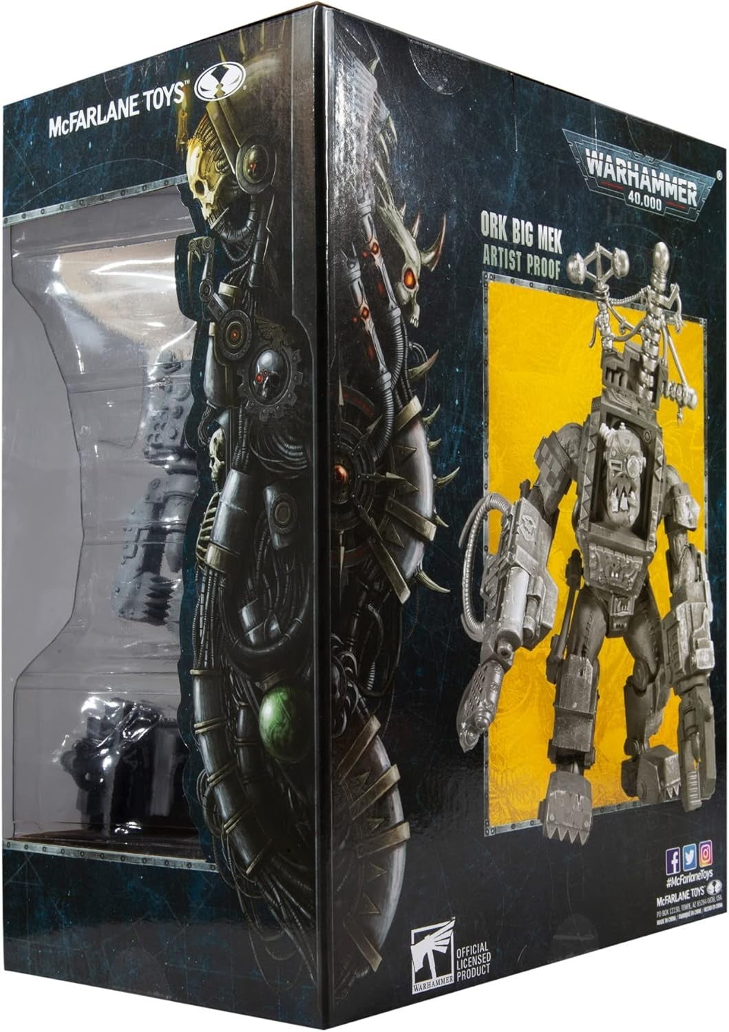 McFarlane Toys Warhammer 40K Megafig Ork Big Mek Action Figure Box Worn