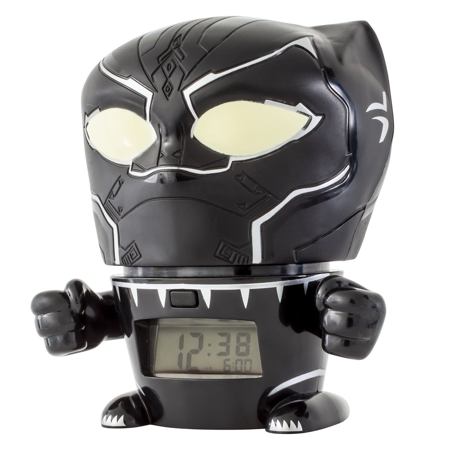 BulbBotz Marvel Avengers Black Panther Night Light Alarm Clock
