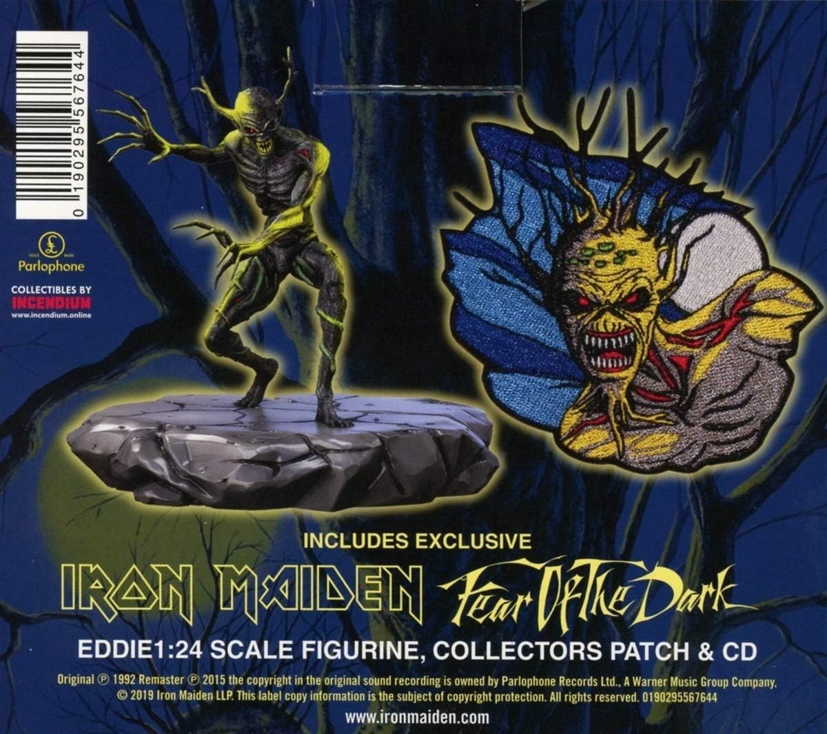 Iron Maiden Fear Of The Dark Eddie Figure Patch CD Collector Set