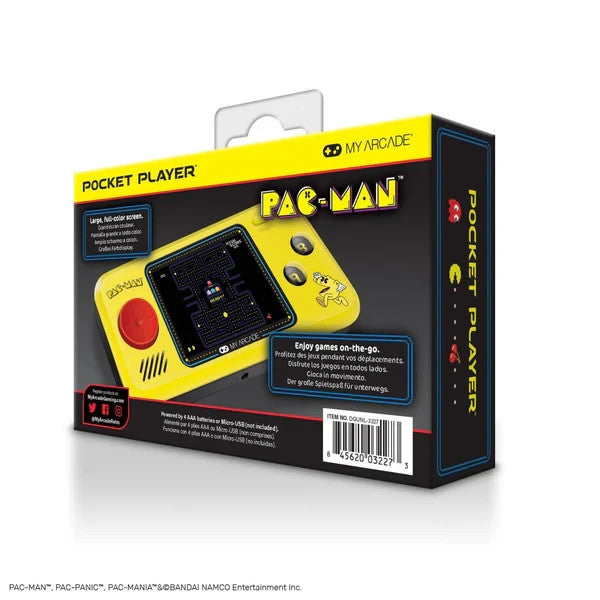 My Arcade Pac-Man Pocket Player Handheld 3 Games Portable Console