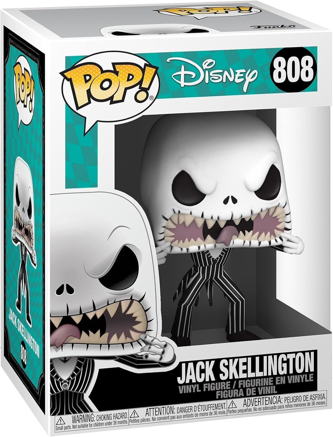Funko Pop! Disney Jack Skellington Scary Face #808 Nightmare Before Christmas