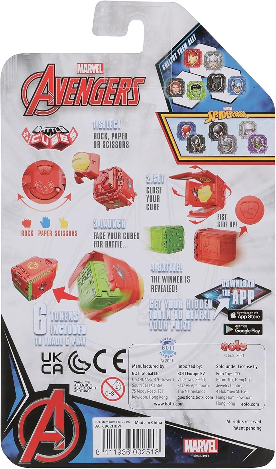 Marvel Avengers Battle Cubes Starter Set – Hulk & Black Widow