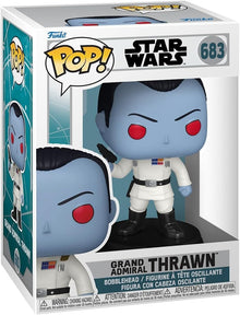 (BOX DAMGED) Funko Pop! Star Wars Grand Admiral Thrawn #683 Bobble-Head Vinyl