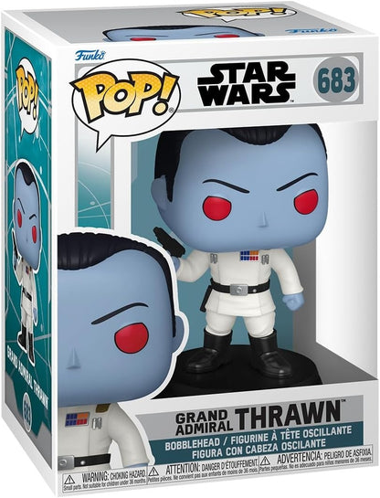 (BOX DAMGED) Funko Pop! Star Wars Grand Admiral Thrawn #683 Bobble-Head Vinyl