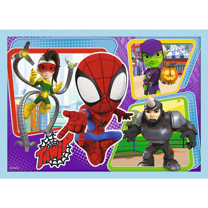 Trefl Marvel Spidey Amazing Friends 4 in 1 Puzzle 12 15 20 24 Pieces