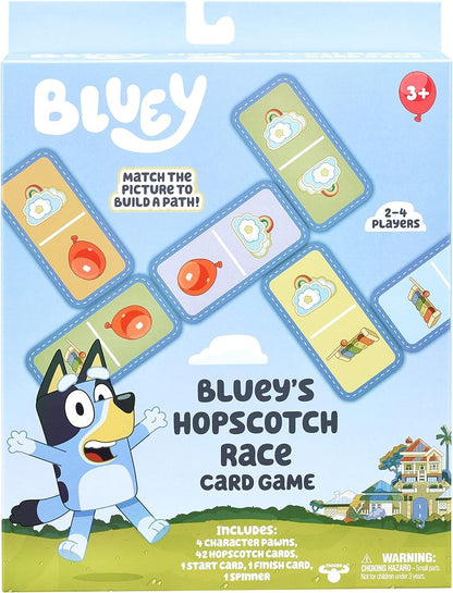 Bluey Hopscotch Race Card Game Family Kids Matching Picture Game