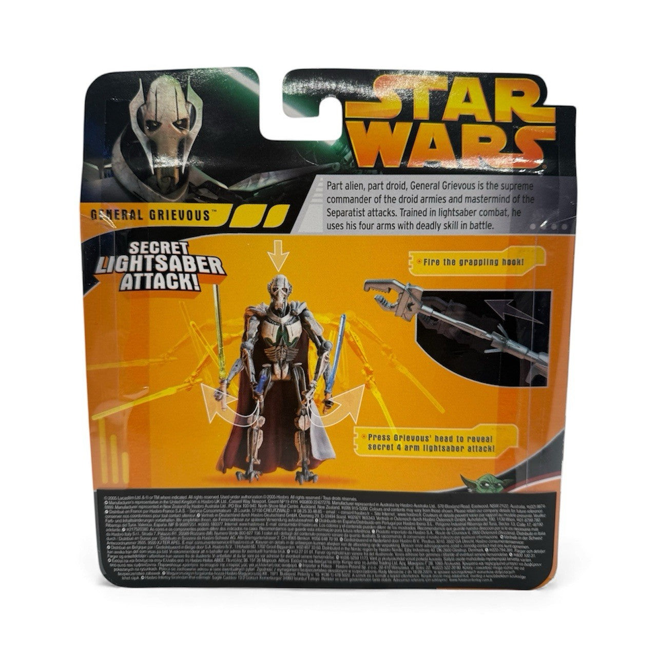 Hasbro Star Wars Revenge Of The Sith General Grievous Secret Lightsaber Attack Action Figure