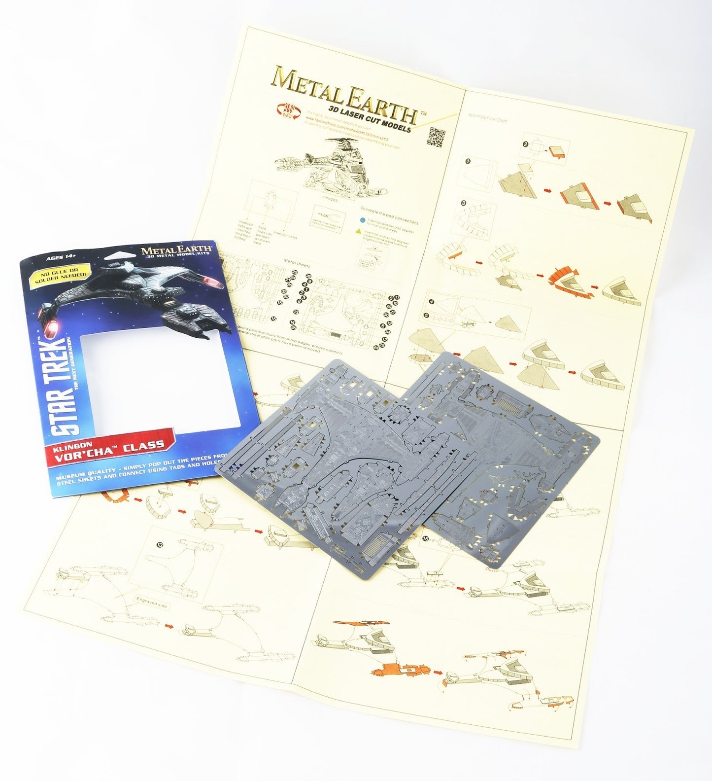 Metal Earth Star Trek Klingon Vor’cha Class Model Kit