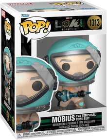 Funko Pop! Marvel Loki Mobius TVA Temporal Core Suit #1313 Vinyl Figure