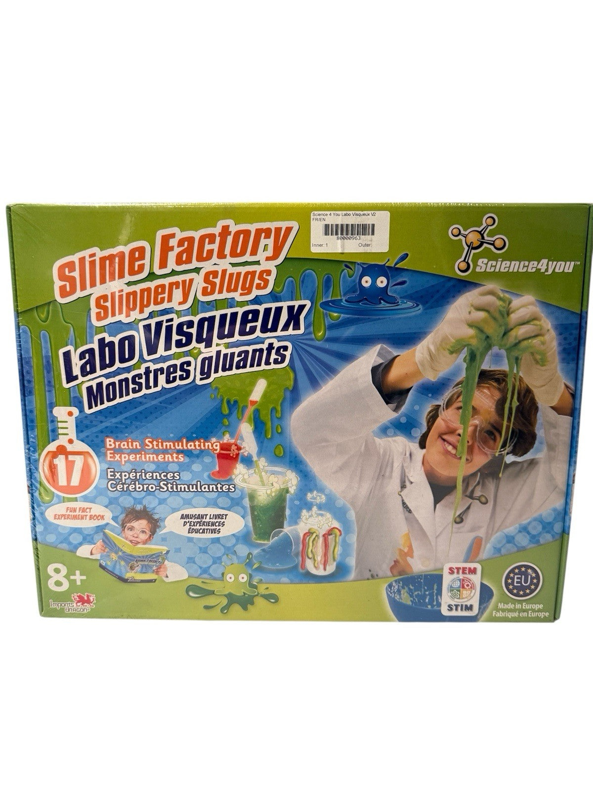 Science4you Slime Factory STEM Experiment Kit – 17 Experiments (Age 8+)