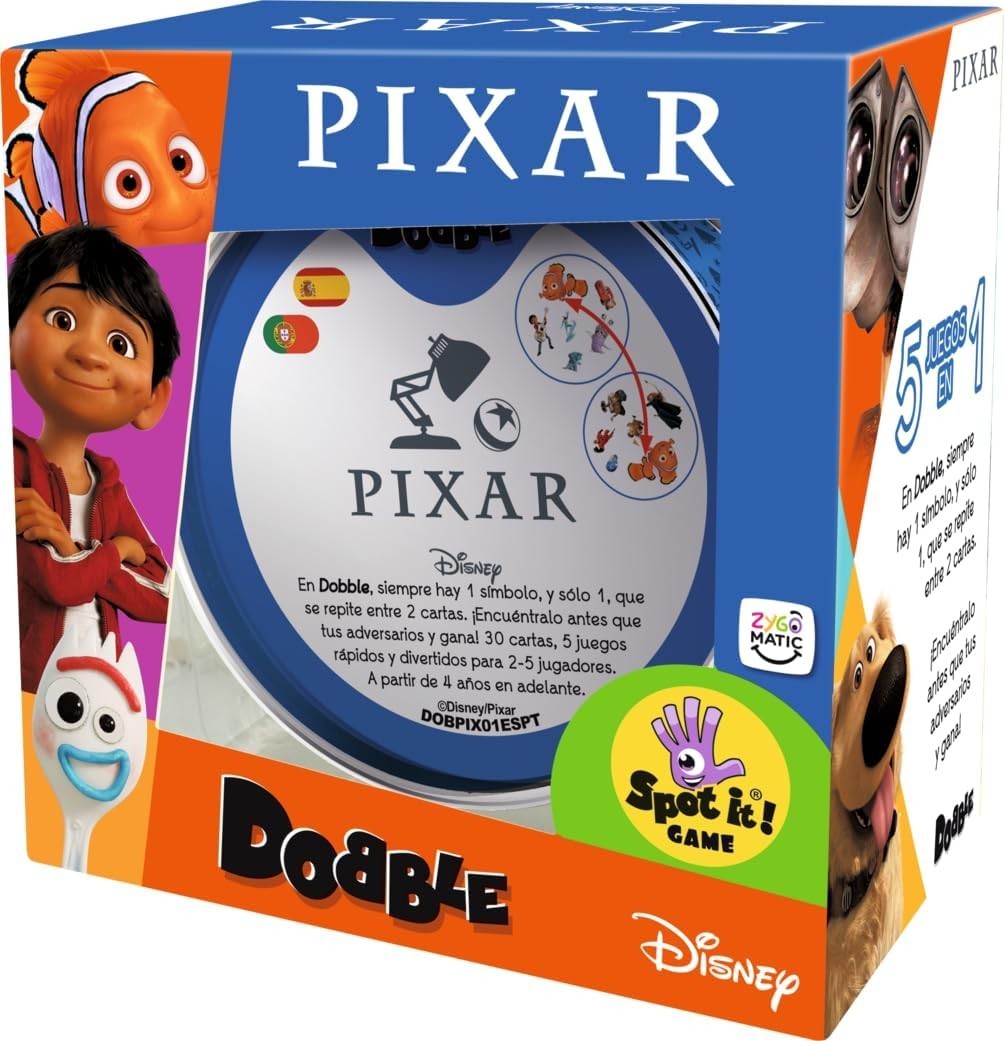 Dobble Pixar Card Game Disney Family Party Game Zygomatic