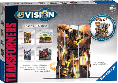Ravensburger Transformers 4S Vision 3D Puzzle 41pc Multi-Image Build Display