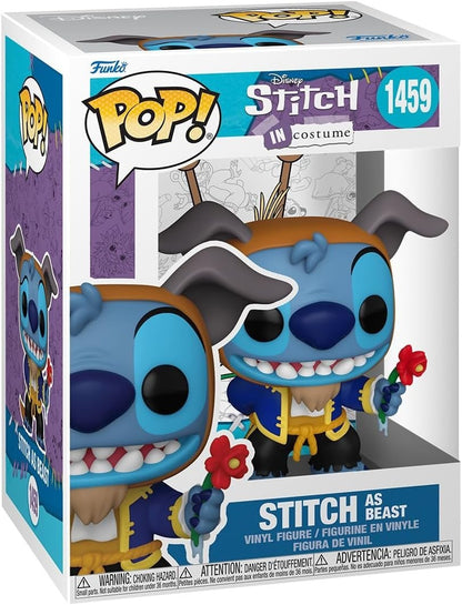 Funko Pop! Disney Stitch As Beast #1459 Lilo & Stitch Vinyl Figure