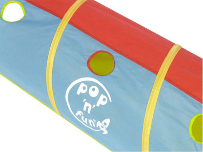 Pop N Fun Kids Pop-Up Play Tunnel Indoor Outdoor Active Play Toy
