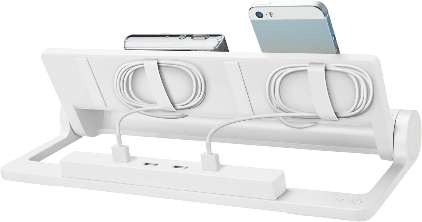 Quirky Converge Charging Dock Station Phone Organiser Display Stand White