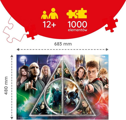 Trefl Harry Potter Deathly Hallows 1000 Piece Jigsaw Puzzle Wizarding World