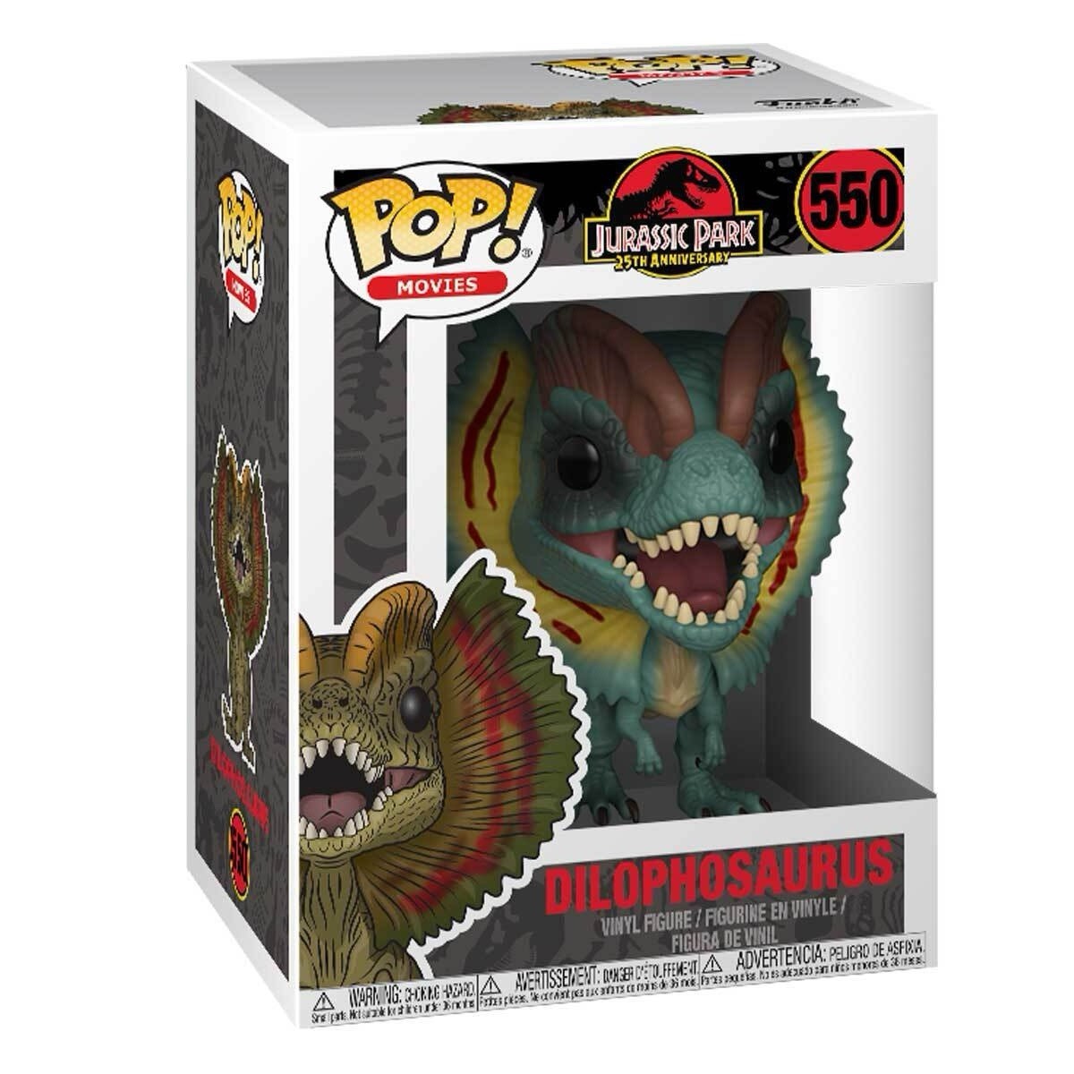 Funko Pop! Jurassic Park 25th Anniversary Dilophosaurus #550 Vinyl Figure