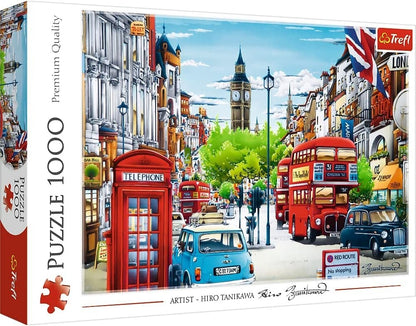 Trefl London Street Scene 1000 Piece Jigsaw Puzzle Big Ben UK Puzzle