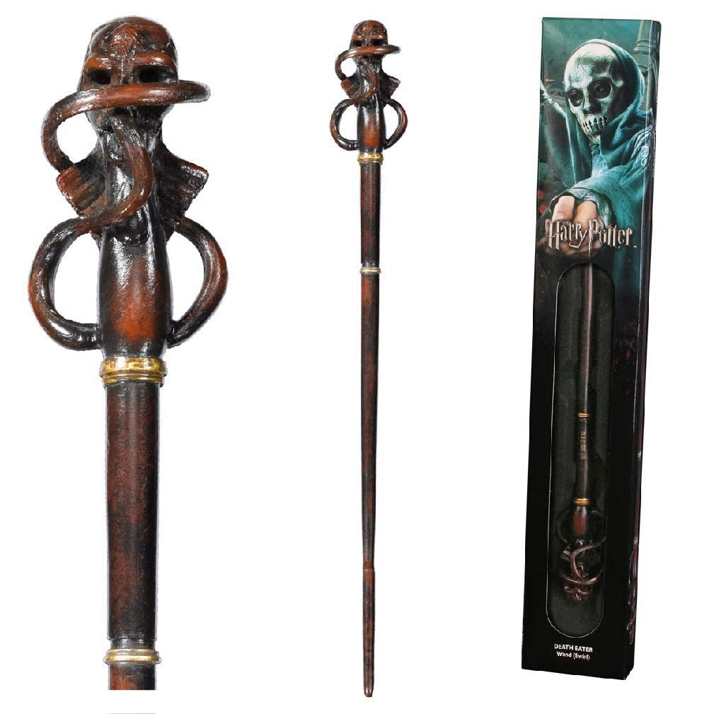 Harry Potter Death Eater Swirl Character Wand by Noble Collection NN8574
