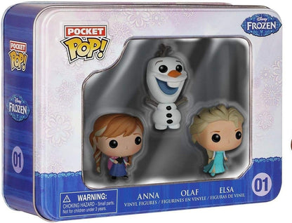 Funko Pocket Pop Disney Frozen Anna Olaf Elsa Tin Set Vinyl Figures