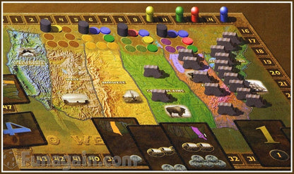 Go West! Board Game by Leo Colovini – Phalanx Strategy Western Boardgame