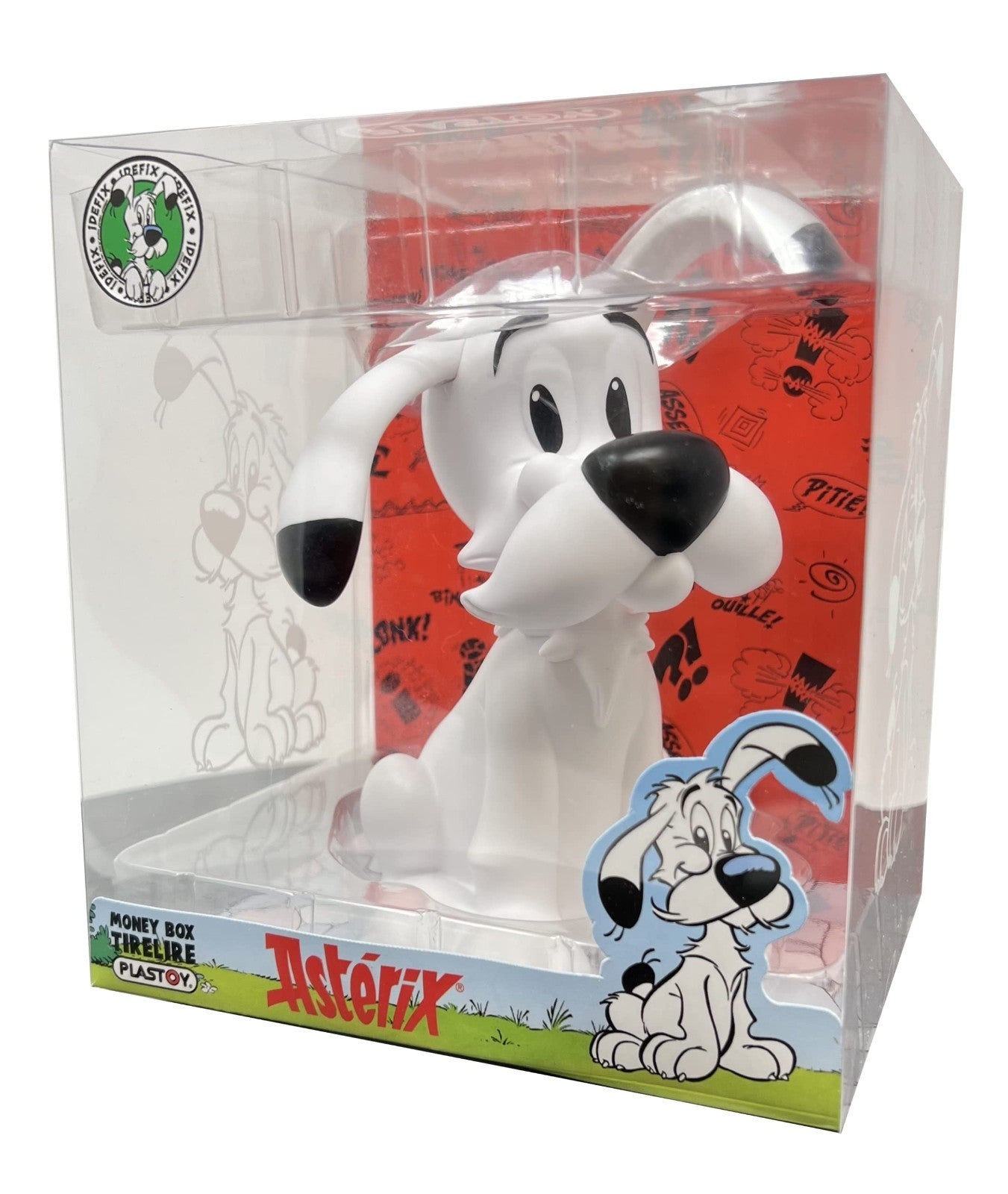 Plastoy Asterix Dogmatix Idefix Coin Bank Money Box Collectible Figure