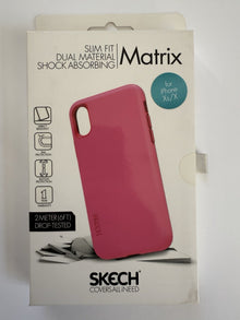 Skech Matrix Slim Fit iPhone Xs/X Dual Material Pink Case