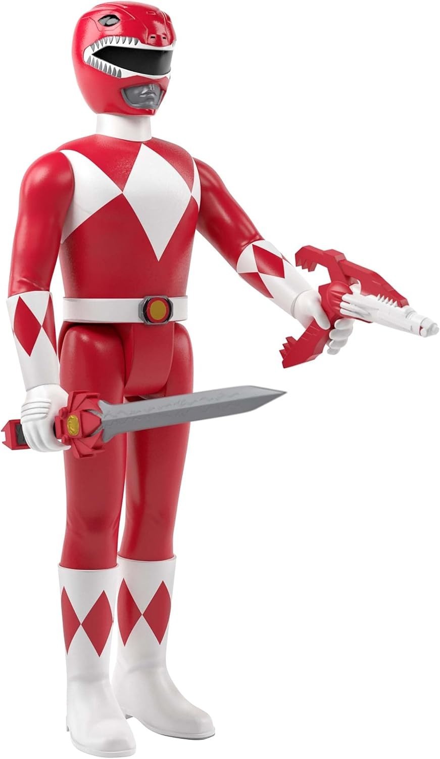 Super7 Mighty Morphin Power Rangers ReAction Red Ranger 3.75in Action Figure