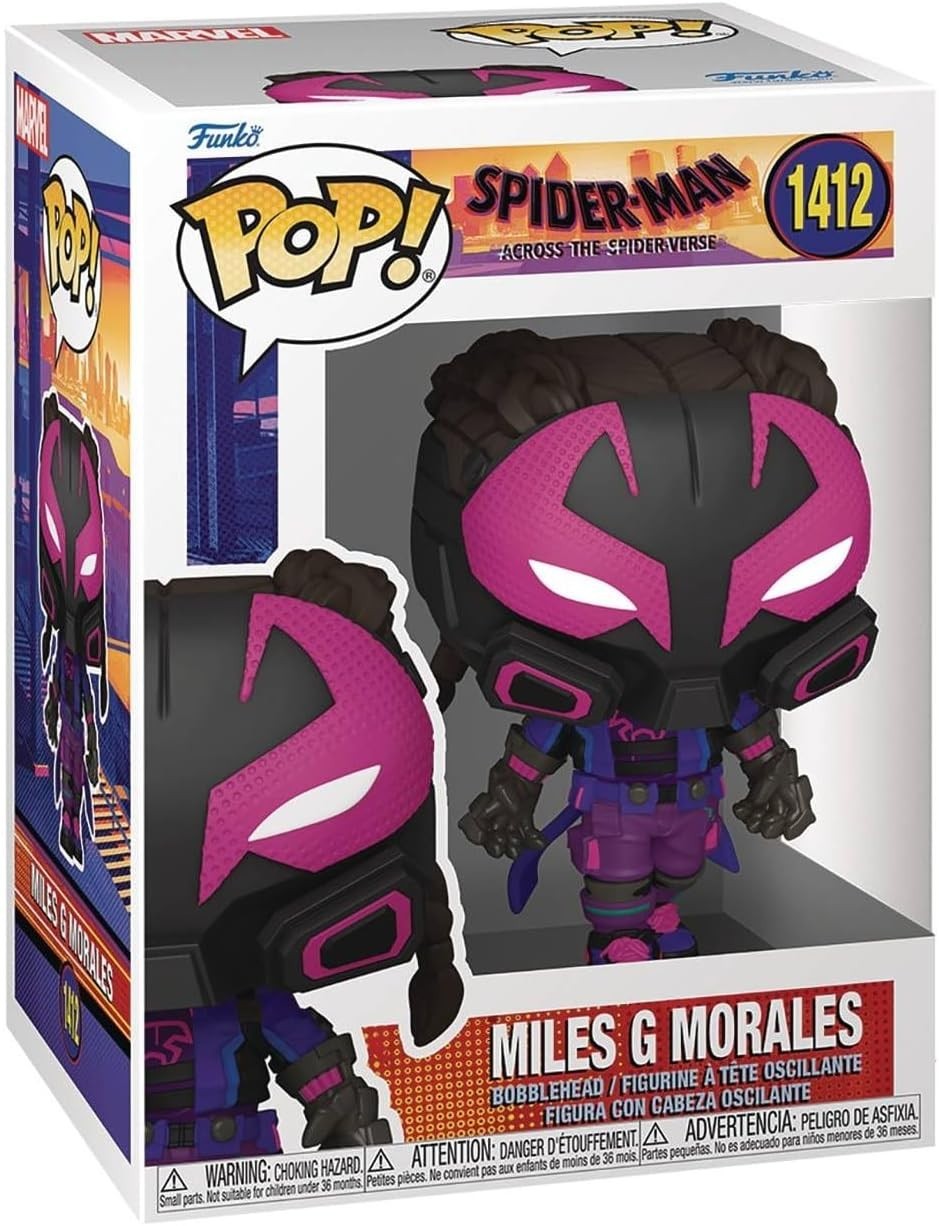 Funko Pop! Spider-Man Miles Morales #1412 Vinyl Figure Across Spider-Verse
